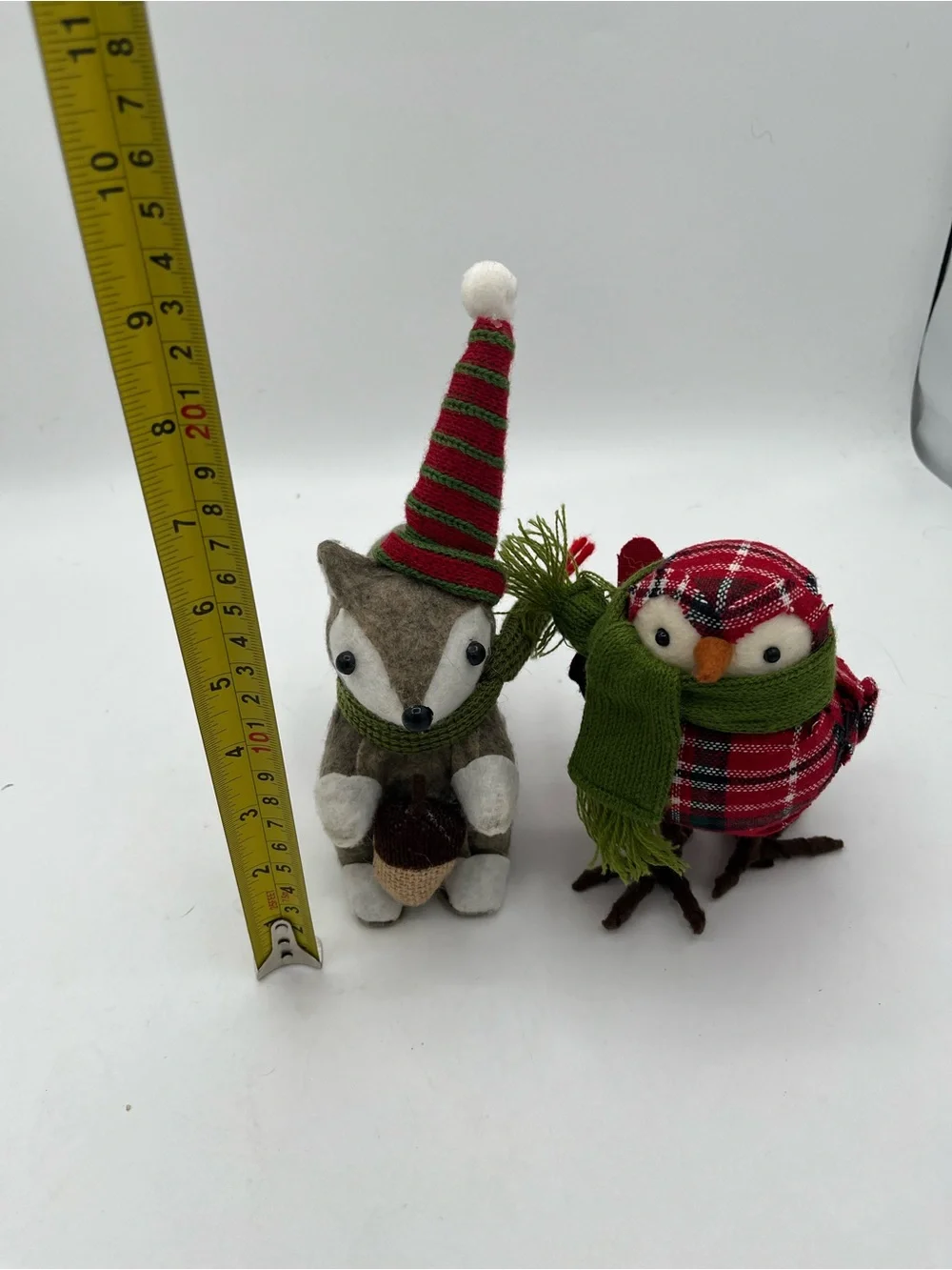 Wondershop winter Christmas squirrel &2013 feathery friend owl decorative set